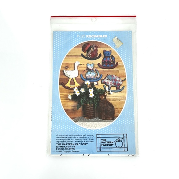 Vintage 1983 The Pattern Factory P-125 Rockables Pattern Art & Craft DIY Guide - Picture 1 of 6